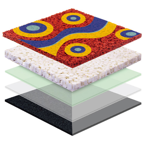 南开无缝预制型塑胶跑道EPDM面层